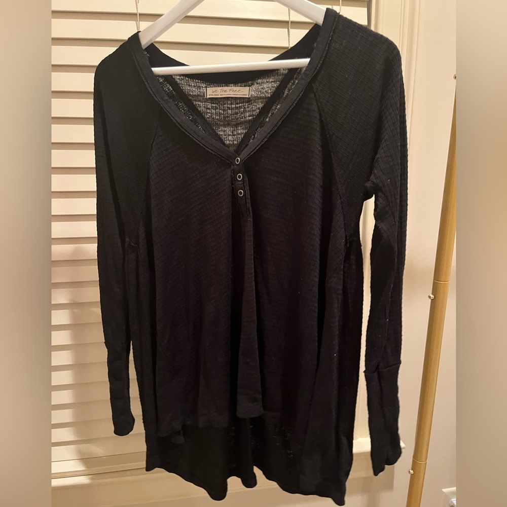 Free People We The Free Black Sweater